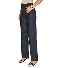VICI Collection High Rise Straight Leg Coated Jeans