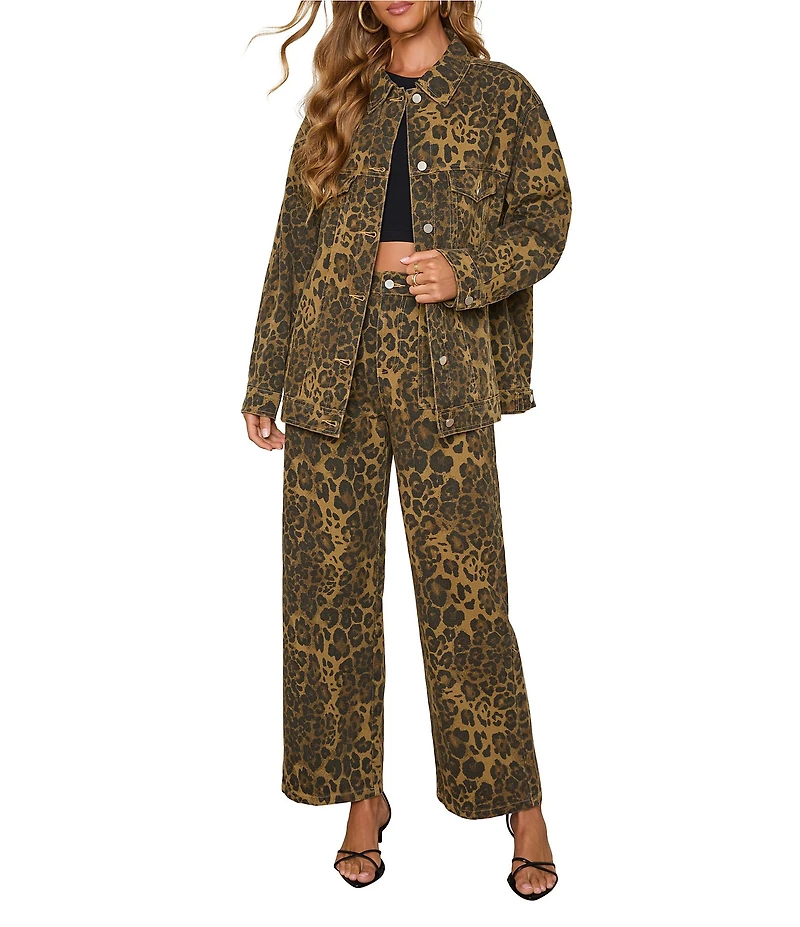 VICI Collection Leopard Influencer Coordinating Jacket