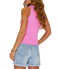 VICI Collection Ribbed Knit Crew Neck Tank
