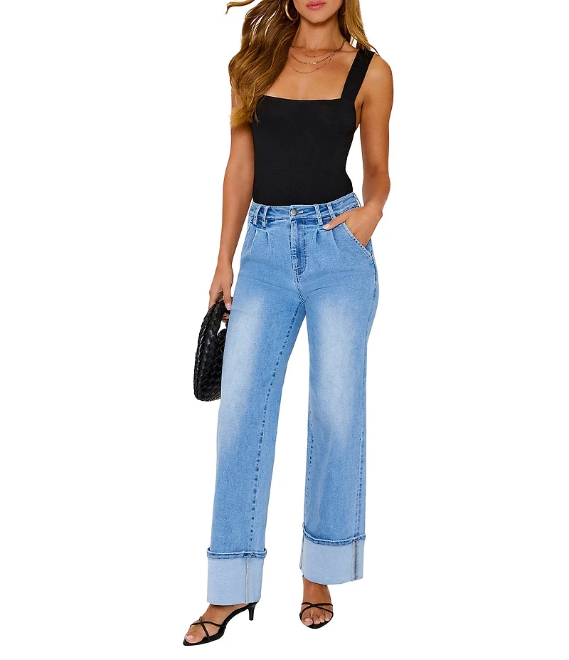 VICI Collection Sleeveless Square Neck Knit Bodysuit