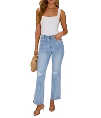 VICI Collection Sleeveless Square Neck Knit Bodysuit