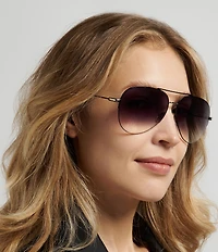 Victoria Beckham Women's 1000S 62mm Aviator Gradient Sunglasses