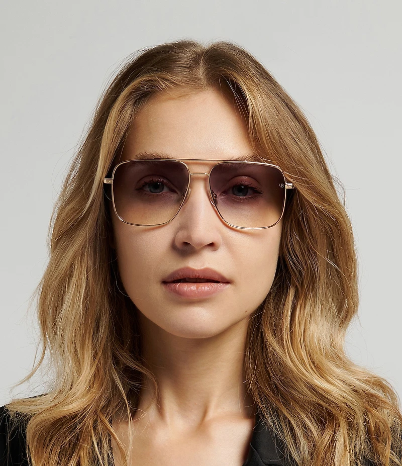 Victoria Beckham Women's 1007SBB 57mm Navigator Blue Block Sunglasses