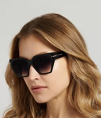 Victoria Beckham Women's 7002S 57mm Square Sunglasses