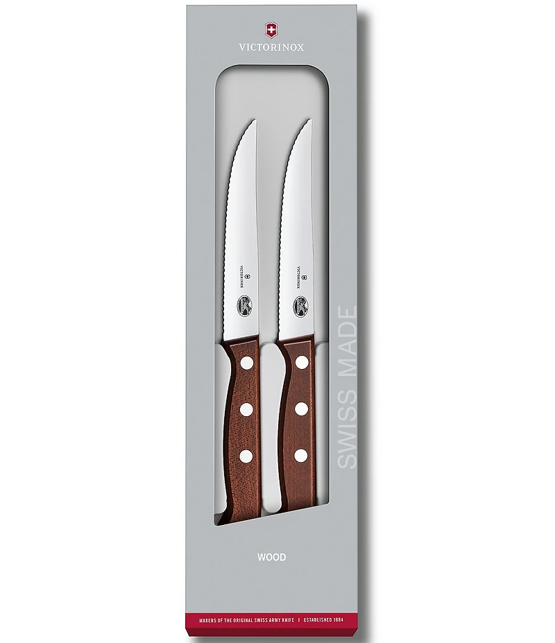 Victorinox Wood Steak Knife Set, 2-Piece