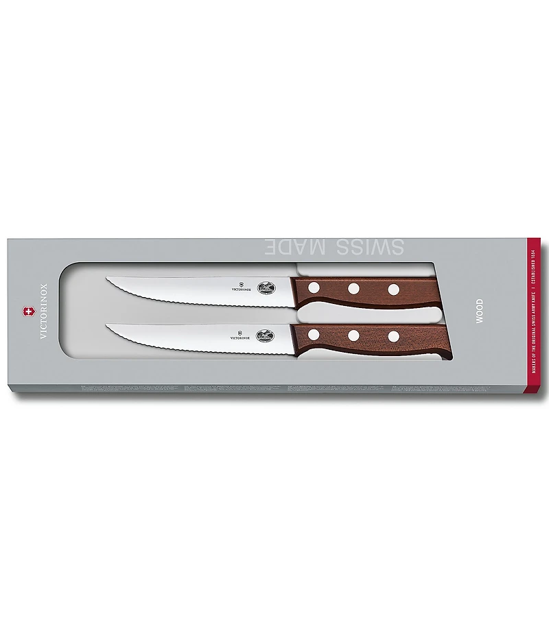 Victorinox Wood Steak Knife Set, 2-Piece