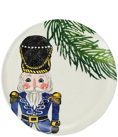 VIETRI Nutcrackers Blue Salad Plate