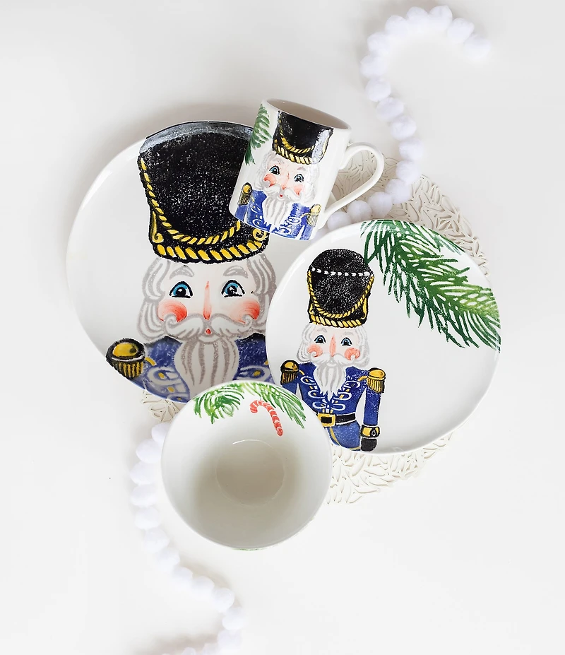 VIETRI Nutcrackers Blue Salad Plate