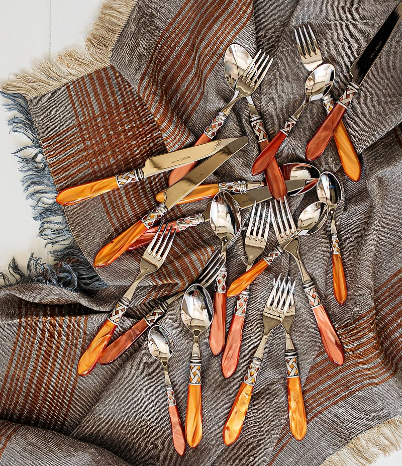 VIETRI Aladdin Antique 5-Piece Stainless Steel Flatware Set