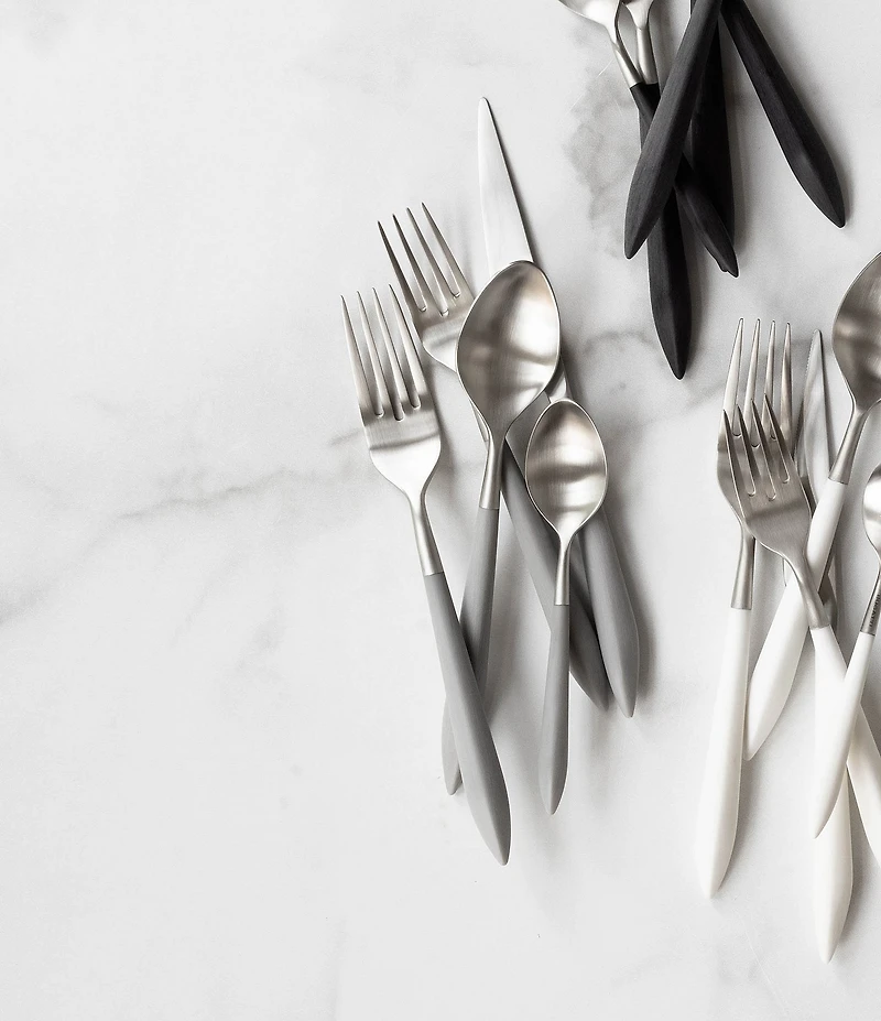 VIETRI Ares Argento & Light Gray Five-Piece Place Setting