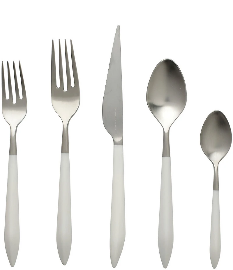 VIETRI Ares Argento & Light Gray Five-Piece Place Setting
