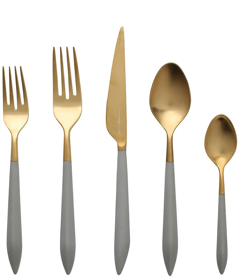 VIETRI Ares Oro & Light Grey Five-Piece Place Setting