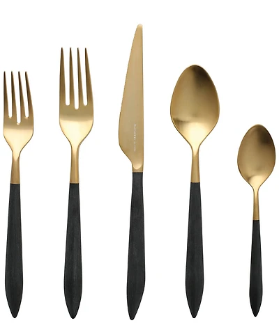 VIETRI Ares Oro & Light Grey Five-Piece Place Setting