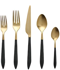 VIETRI Ares Oro & Light Grey Five-Piece Place Setting