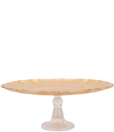 VIETRI Baroque Glass Cake Stand