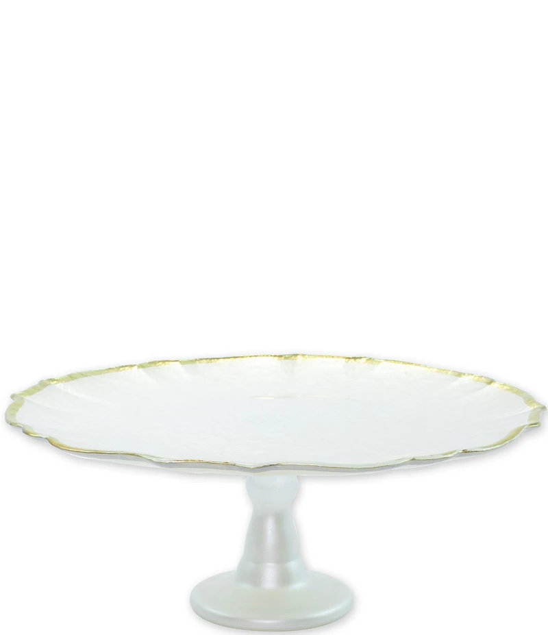 VIETRI Baroque Glass Cake Stand