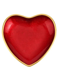 VIETRI Baroque Glass Collection Heart Cocktail Plate