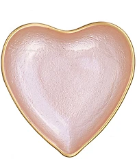 VIETRI Baroque Glass Collection Heart Plate