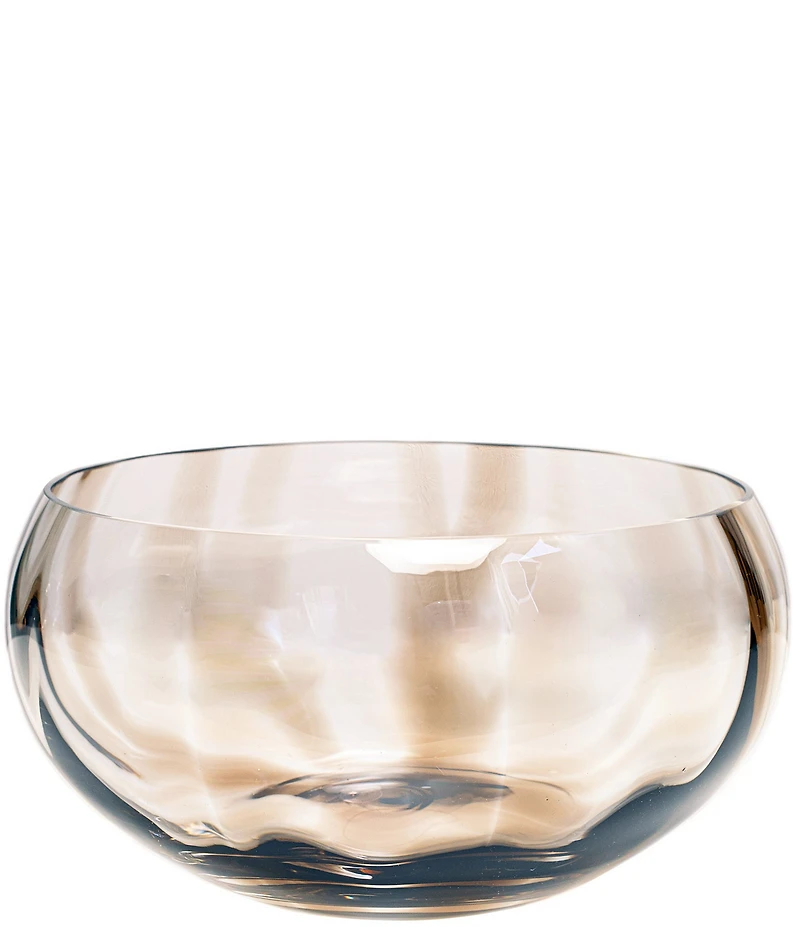 VIETRI Bolla Glass Collection Pleated Centerpiece