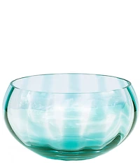 VIETRI Bolla Glass Collection Pleated Centerpiece