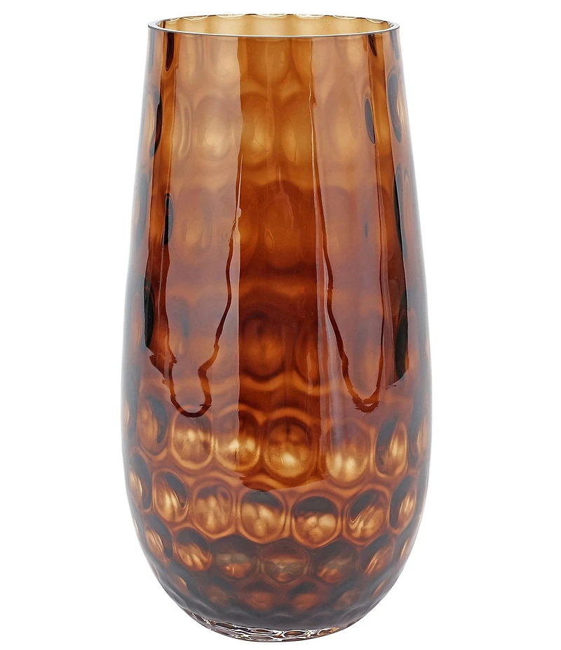 VIETRI Bolla Glass Pebbled Vase
