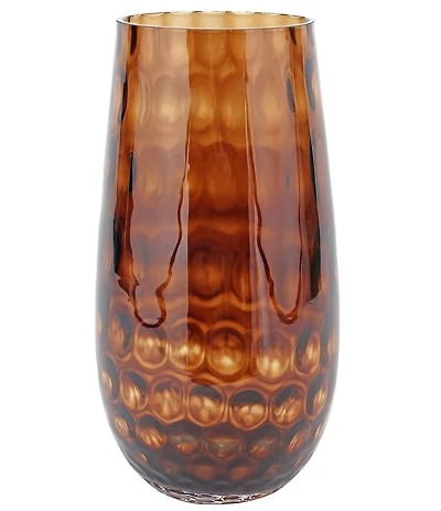 VIETRI Bolla Glass Pebbled Vase