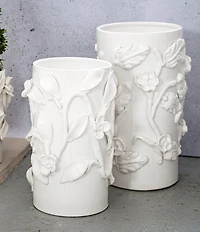 VIETRI Bougainvillea Garden White Large Cachepot