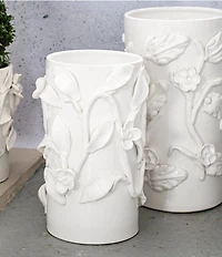 VIETRI Bougainvillea Garden White Medium Cachepot