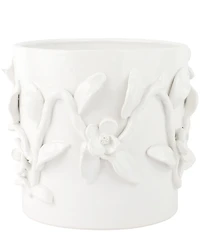 VIETRI Bougainvillea Garden White Short Cachepot