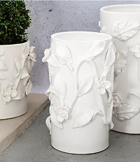 VIETRI Bougainvillea Garden White Short Cachepot