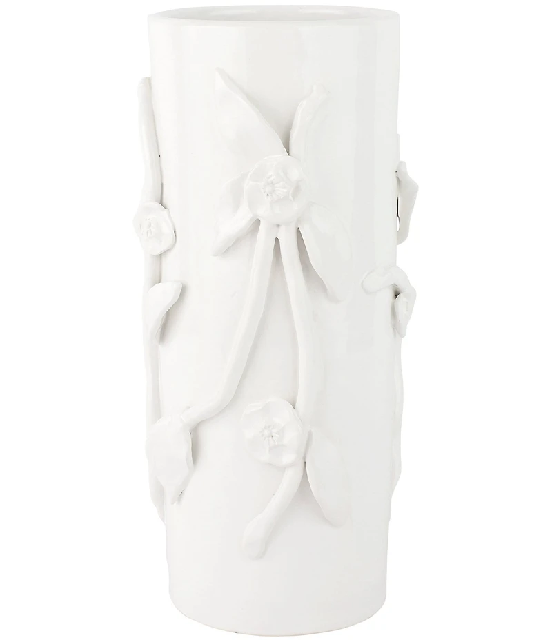 VIETRI Bougainvillea Garden White Tall Cachepot