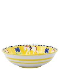 VIETRI Campagna Cavallo Horse Print Large Serving Bowl