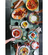 VIETRI Campagna Chicken Gallina Print Large Serving Bowl