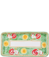 VIETRI Campagna Chicken Gallina Print Rectangular Platter