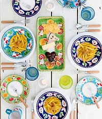 VIETRI Campagna Chicken Gallina Print Rectangular Platter