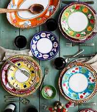 VIETRI Campagna Chicken Gallina Print Salad Plate
