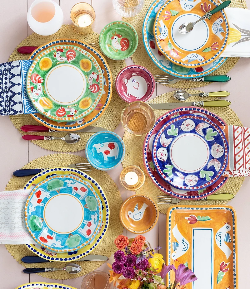 VIETRI Campagna Mucca Olive Oil Bowl