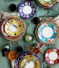 VIETRI Campagna Pesce Fish Print Coupe Pasta Bowl