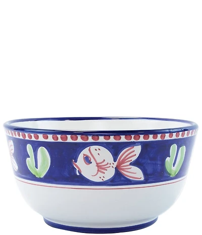 VIETRI Campagna Pesce Fish Print Deep Serving Bowl