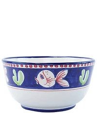 VIETRI Campagna Pesce Fish Print Deep Serving Bowl