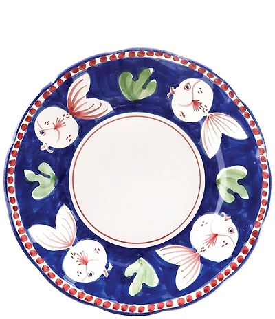 VIETRI Campagna Pesce Fish Print Dinner Plate