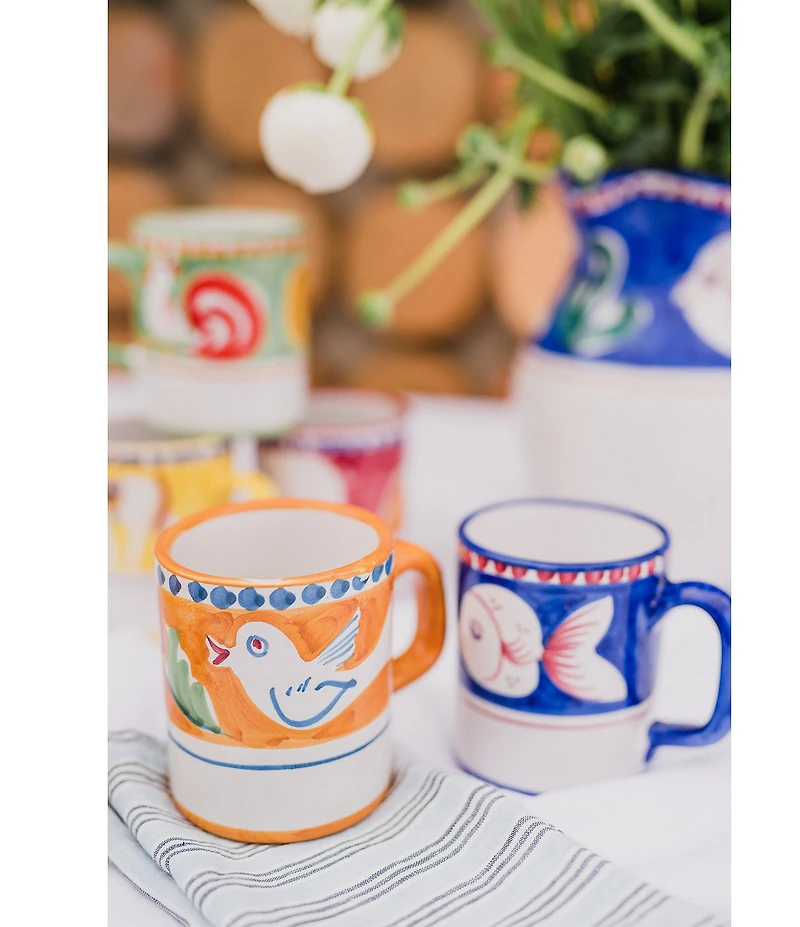 VIETRI Campagna Pesce Fish Print Mug