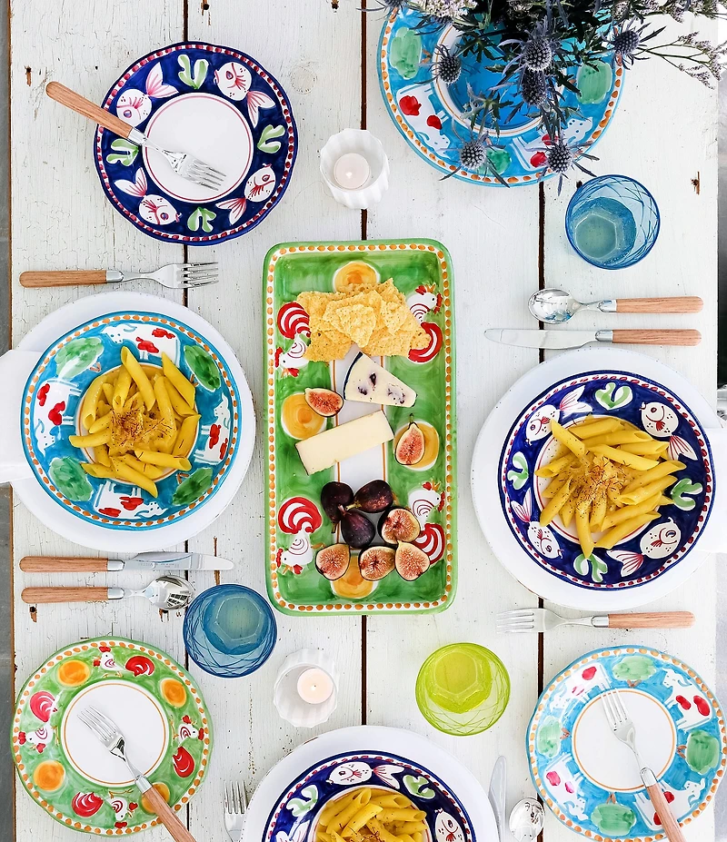 VIETRI Campagna Pesce Fish Print Salad Plate