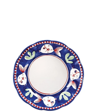 VIETRI Campagna Pesce Fish Print Salad Plate
