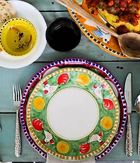 VIETRI Campagna Porco Pig Print Dinner Plate