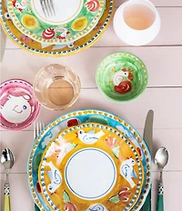 VIETRI Campagna Porco Pig Print Olive Oil Bowl