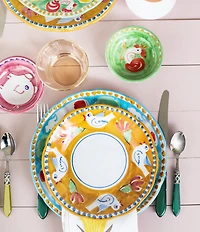 VIETRI Campagna Porco Pig Print Olive Oil Bowl