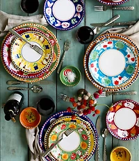 VIETRI Campagna Porco Pig Print Salad Plate