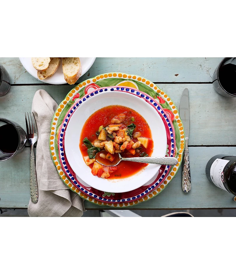 VIETRI Campagna Porco Pig Print Salad Plate