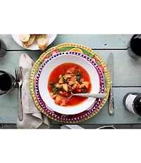 VIETRI Campagna Porco Pig Print Salad Plate